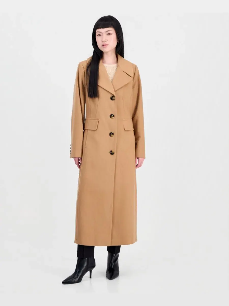 Макси-пальто однобортное Anne Klein
