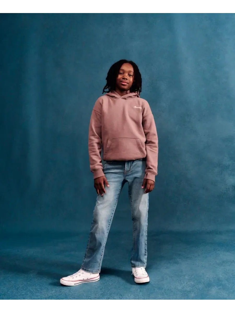 Детский худи с капюшоном с длинным рукавом Saddle Up abercrombie kids — изображение 5 из 8, тауп