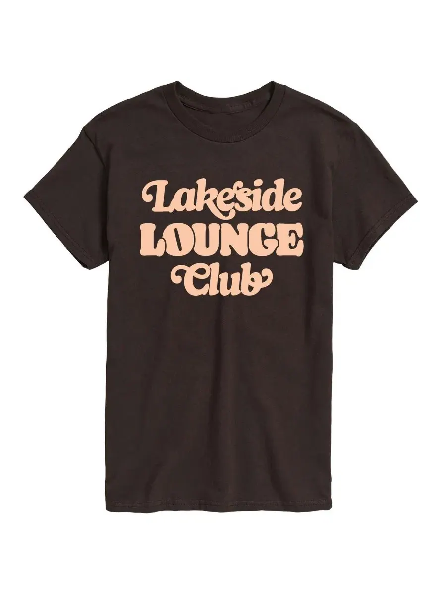 Футболка с принтом Lakeside Lounge Club AIRWAVES — изображение 1 из 3, коричневый