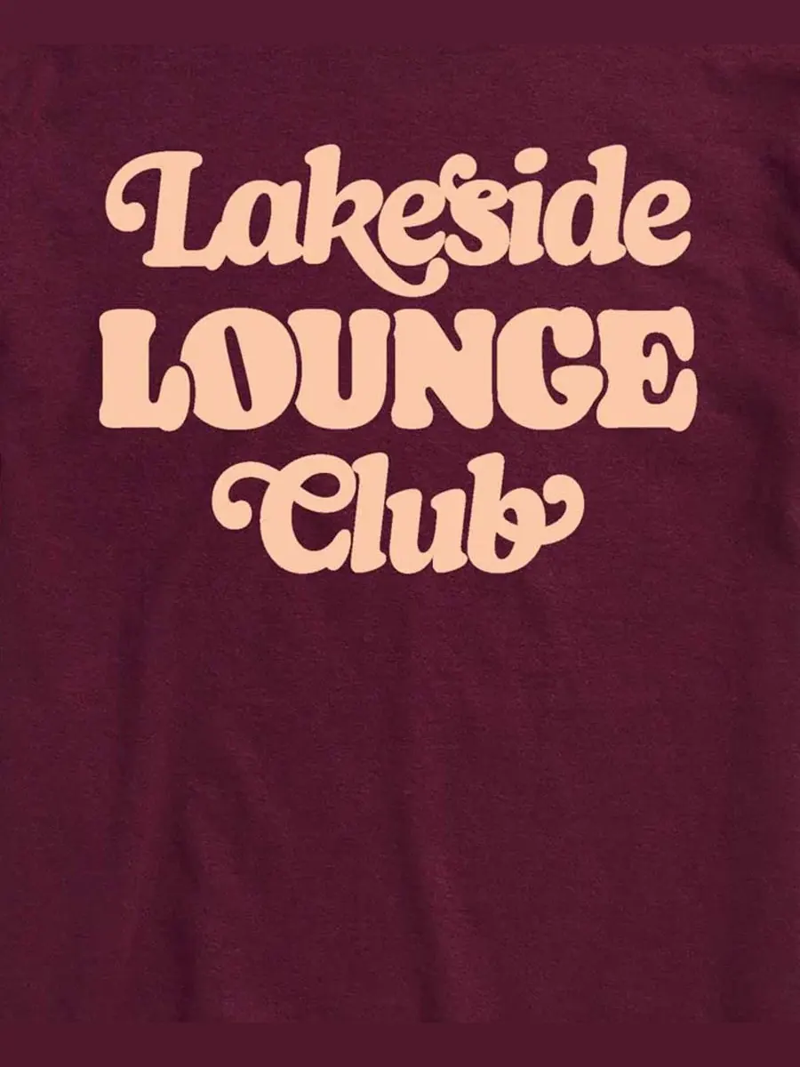 Футболка с принтом Lakeside Lounge Club AIRWAVES — изображение 3 из 3, коричневый