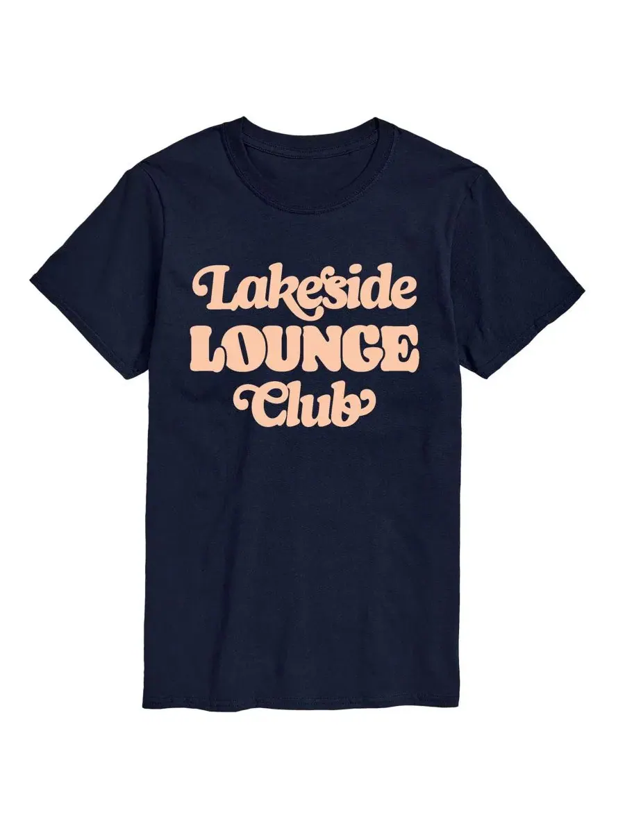 Футболка с принтом Lakeside Lounge Club AIRWAVES — изображение 1 из 3, темно-синий