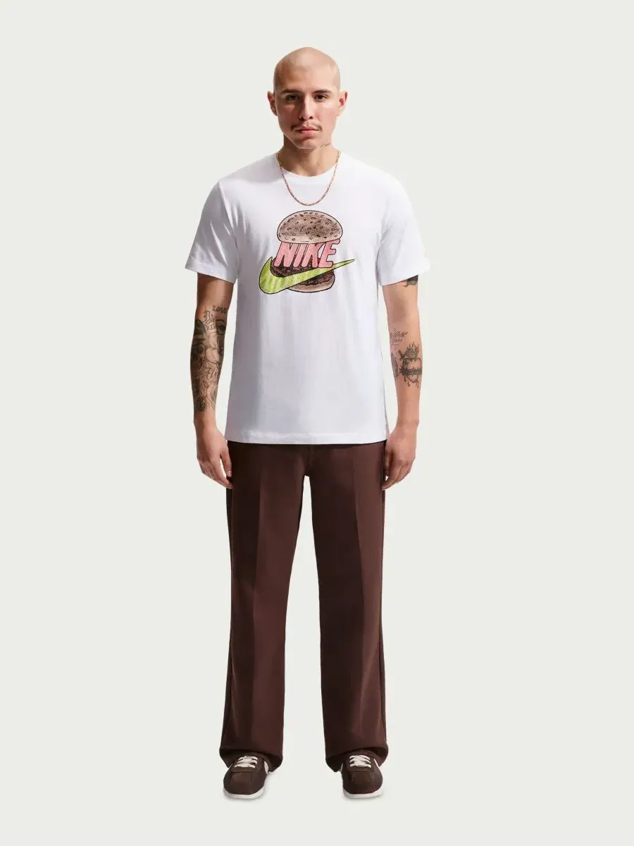 Футболка с принтом Burger Nike — изображение 1 из 4, белый