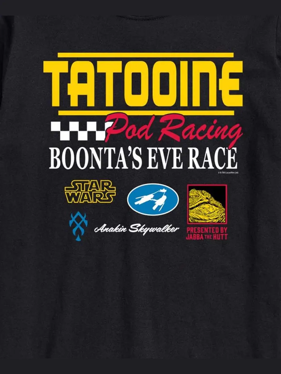 Футболка с принтом Pod Racing Tatooine AIRWAVES — изображение 3 из 3, черный
