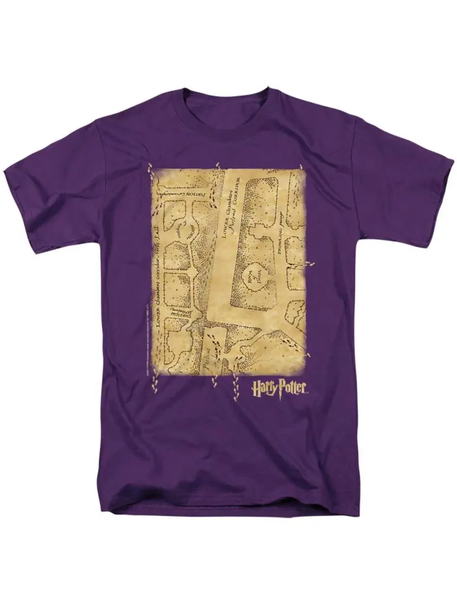 Футболка с принтом Marauders Map Interior Harry Potter — изображение 1 из 3, фиолетовый