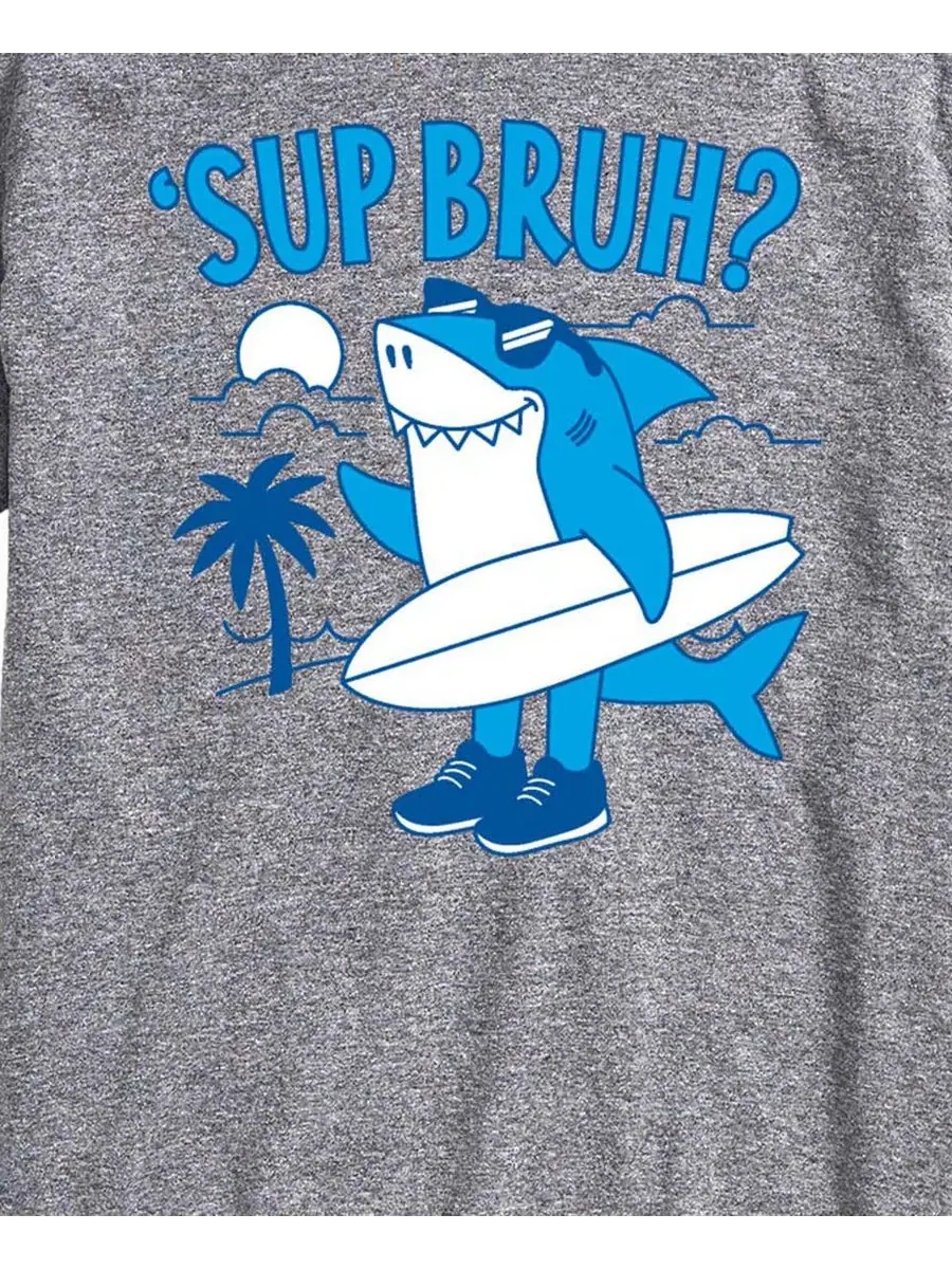 Футболка с принтом Sup Bruh AIRWAVES — изображение 3 из 3, приглушенный