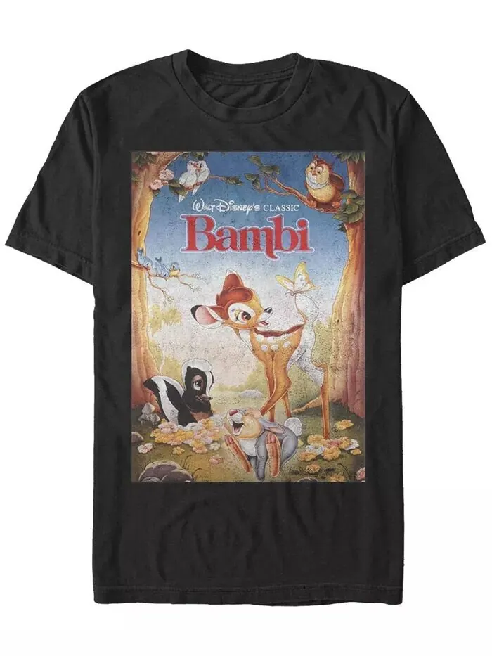 Мужская футболка с коротким рукавом Bambi Beautiful Friendships Fifth Sun — изображение 1 из 1, черный