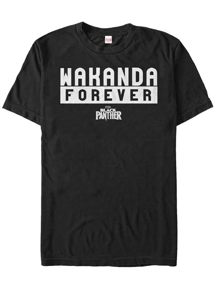 Мужская футболка Marvel Black Panther Bold Wakanda Forever с короткими рукавами Fifth Sun — изображение 1 из 1, черный