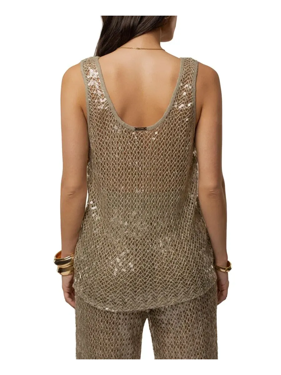Топ с пайетками High Seas Sequin JLUXLABEL — изображение 3 из 10, шалфейный
