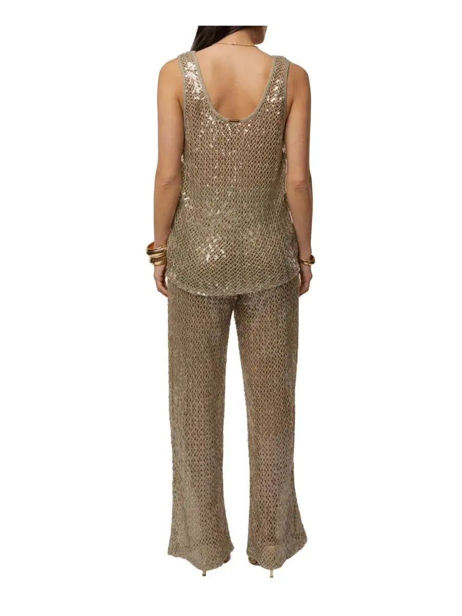 Топ с пайетками High Seas Sequin JLUXLABEL — изображение 7 из 10, шалфейный