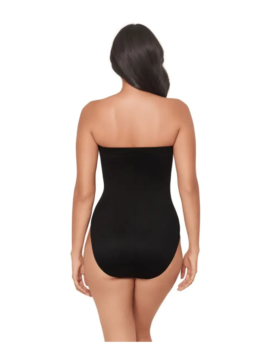 Цельный купальник с бюстгальтером на косточках, модель Steel Magnolias Avanti Miraclesuit — изображение 2 из 4, сталь