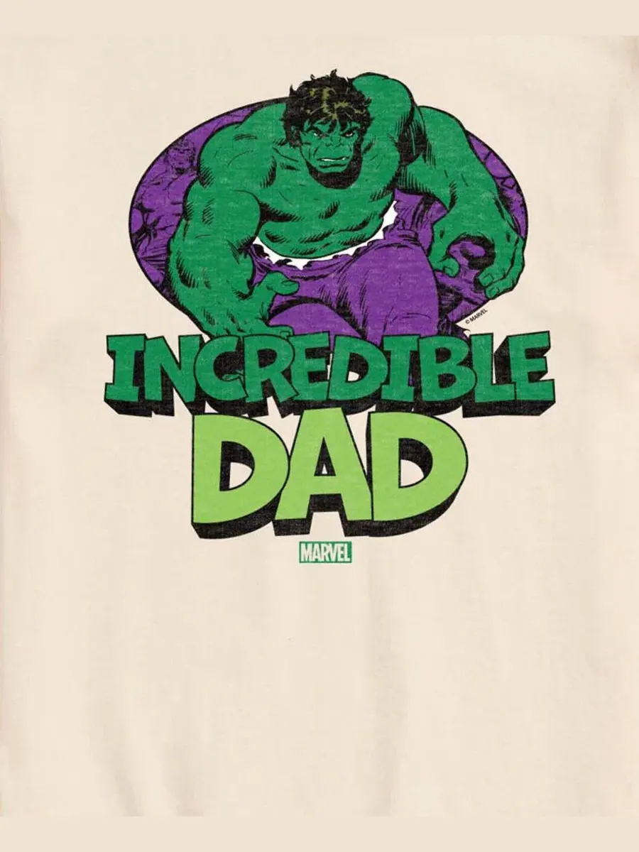 Футболка с коротким рукавом The Hulk Incredible Dad AIRWAVES — изображение 2 из 3, бежевый