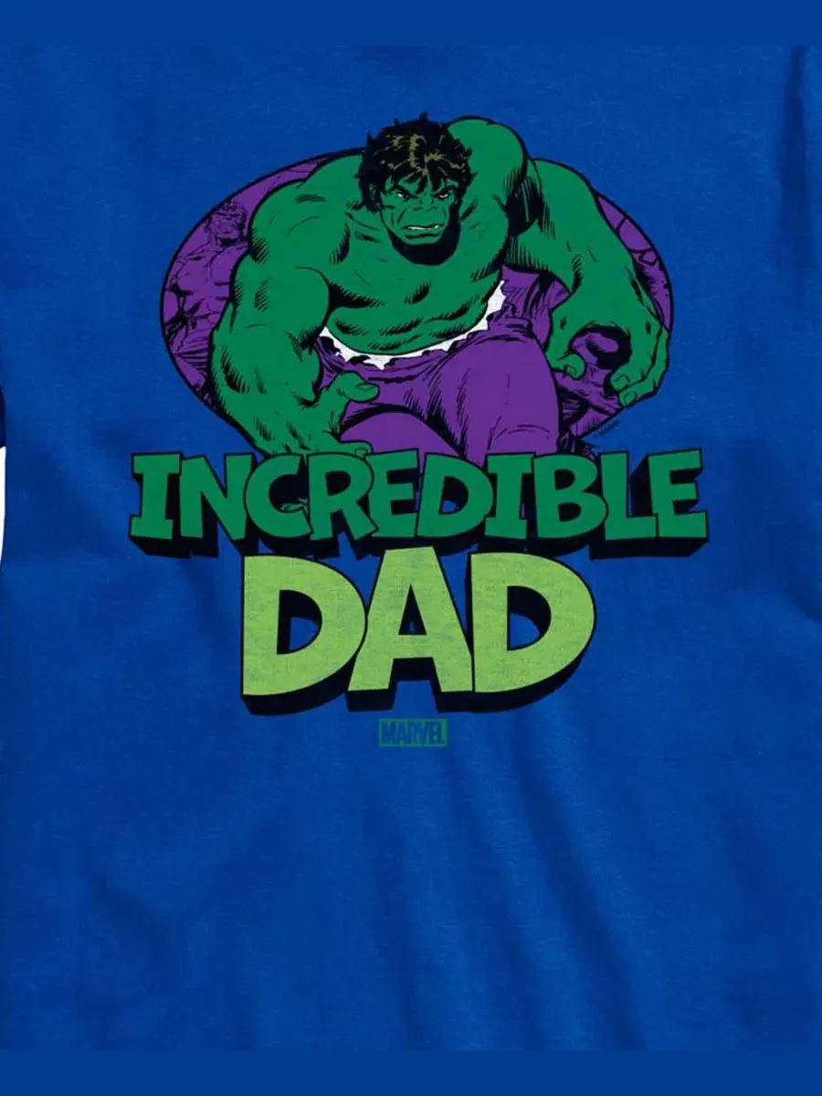 Футболка с коротким рукавом The Hulk Incredible Dad AIRWAVES — изображение 3 из 3, синий
