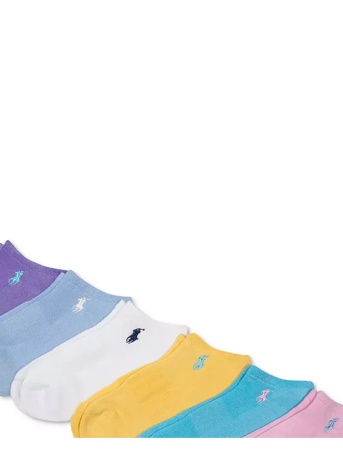 Женские носки с мягкой подушкой, 6 пар, низкие Polo Ralph Lauren — изображение 2 из 3