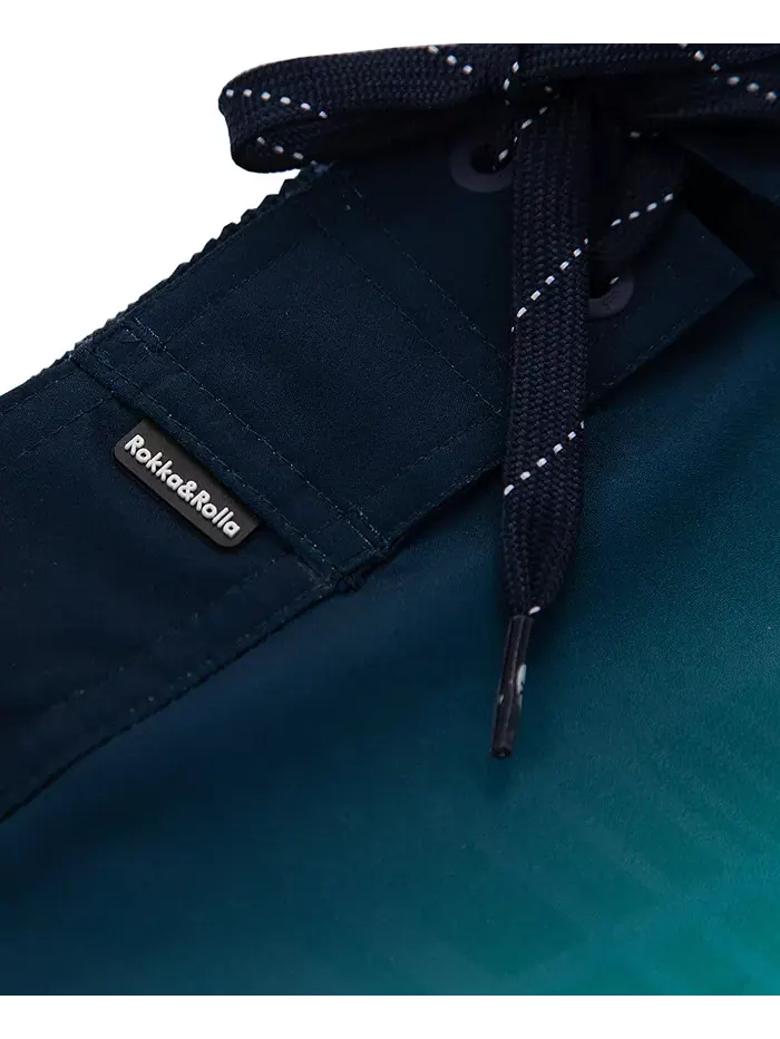 Мужские плавки для плавания Board Shorts NO Liner, 9", эластичный пояс, быстросохнущие Rokka&Rolla — изображение 4 из 7