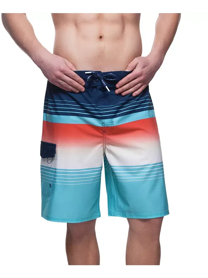 Мужские плавки для плавания Board Shorts NO Liner, 9", эластичный пояс, быстросохнущие Rokka&Rolla — изображение 1 из 11