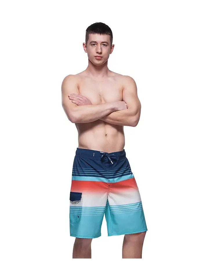 Мужские плавки для плавания Board Shorts NO Liner, 9", эластичный пояс, быстросохнущие Rokka&Rolla — изображение 3 из 11