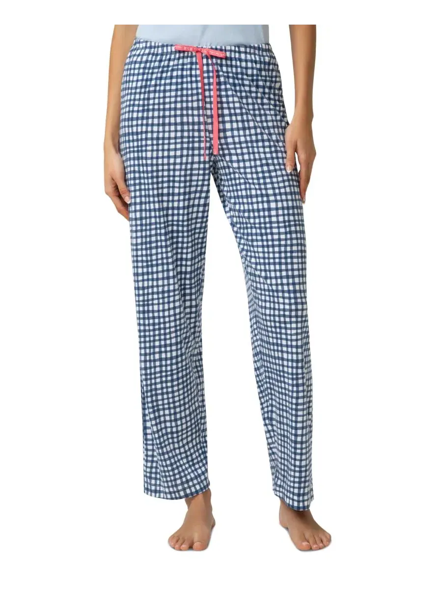 Пижамные брюки Good Time Gingham Hue — синий