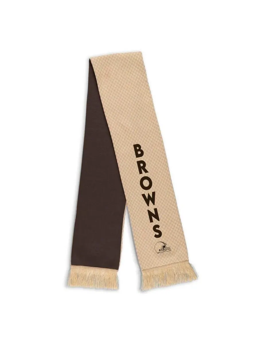 Комплект из шарфа и перчаток с вышитым логотипом Cleveland Browns Tonal Microcheck WEAR by Erin — изображение 2 из 3, бежевый