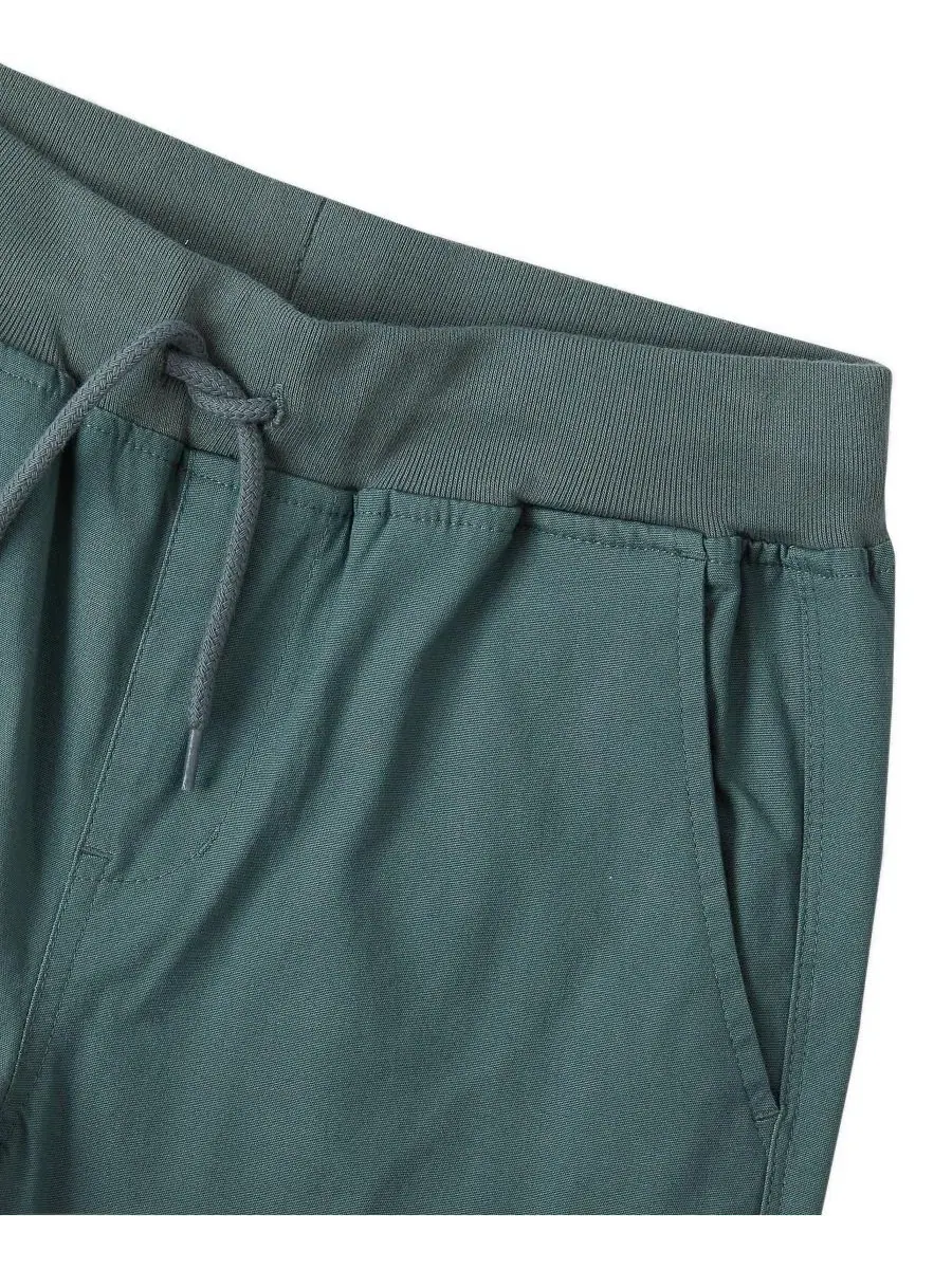 Штаны с укрепленными коленями Boys Iron Knee Pull On Pants Lands' End — изображение 3 из 3, зеленый