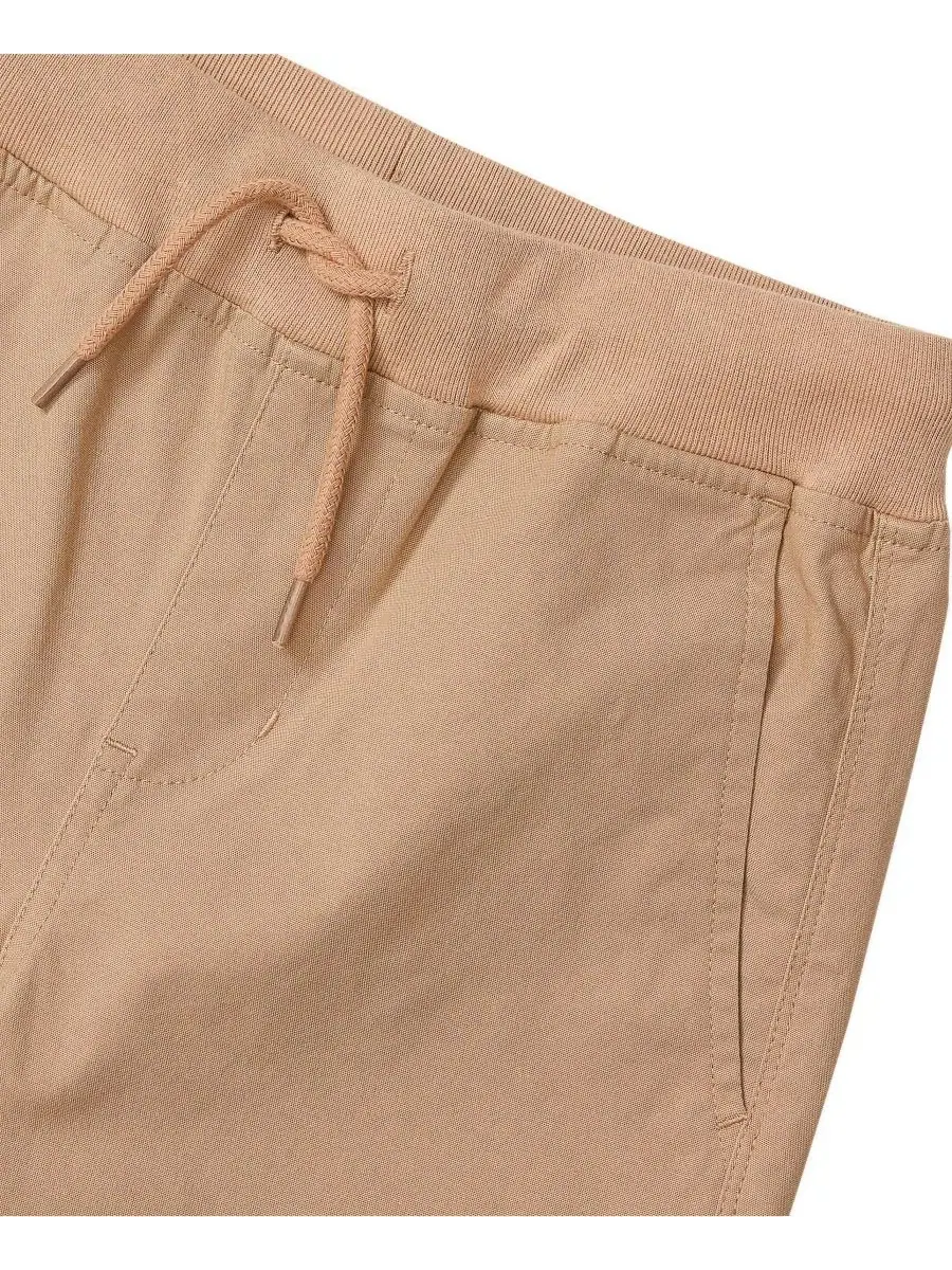 Штаны на резинке с усиленными коленями Boys Iron Knee Pull On Pants Lands' End — изображение 3 из 3, хаки