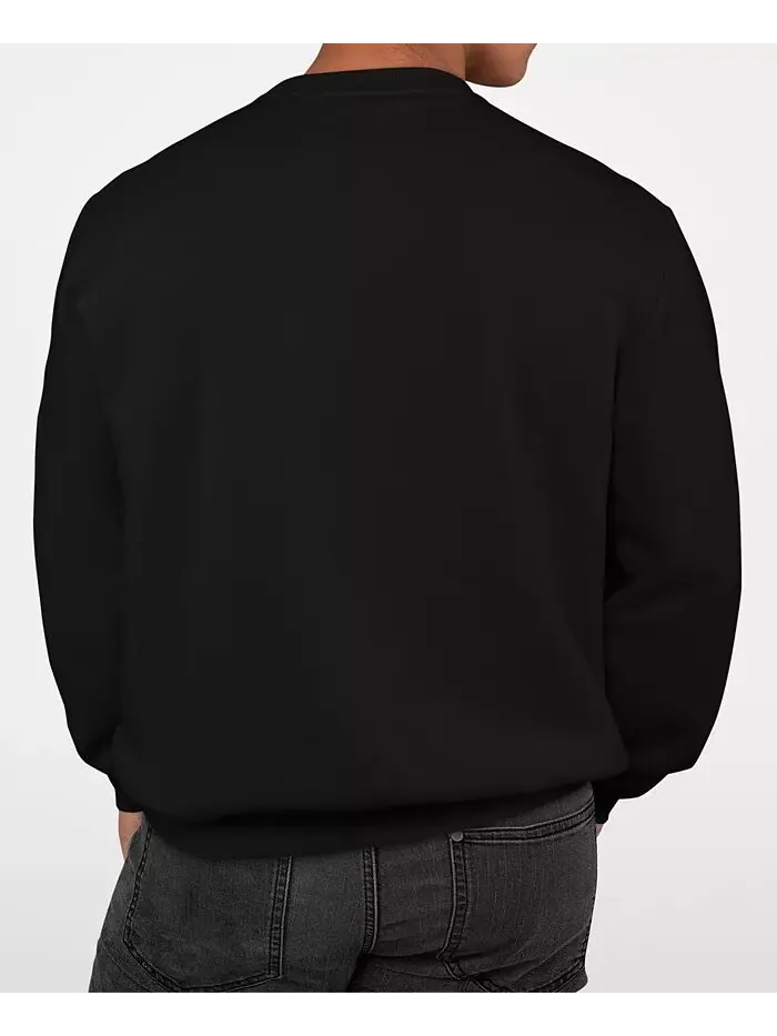Мужская толстовка с круглым вырезом и надписью «Подсолнух» LA Pop Art — изображение 2 из 3, черный