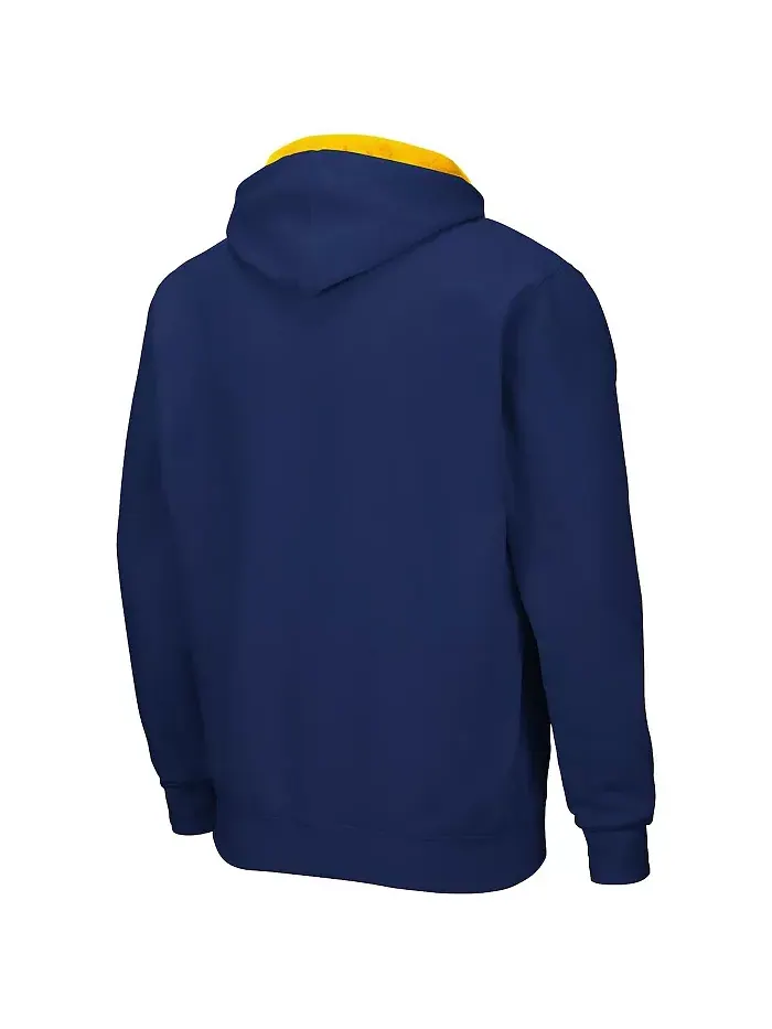 Мужская толстовка Michigan Wolverines Arch Logo 3.0 с молнией Colosseum — изображение 2 из 5, темно-синий
