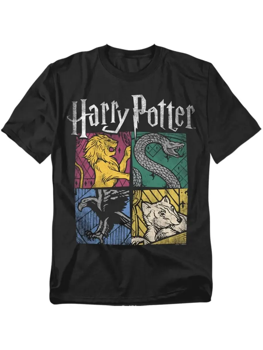 Мужская футболка House Squares Harry Potter — изображение 1 из 3, черный