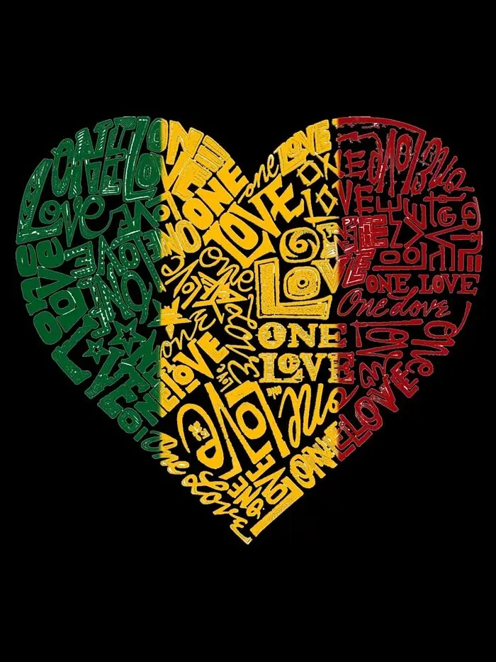 Женская толстовка Word Art с круглым вырезом и надписью One Love Heart LA Pop Art — изображение 2 из 2, фиолетовый
