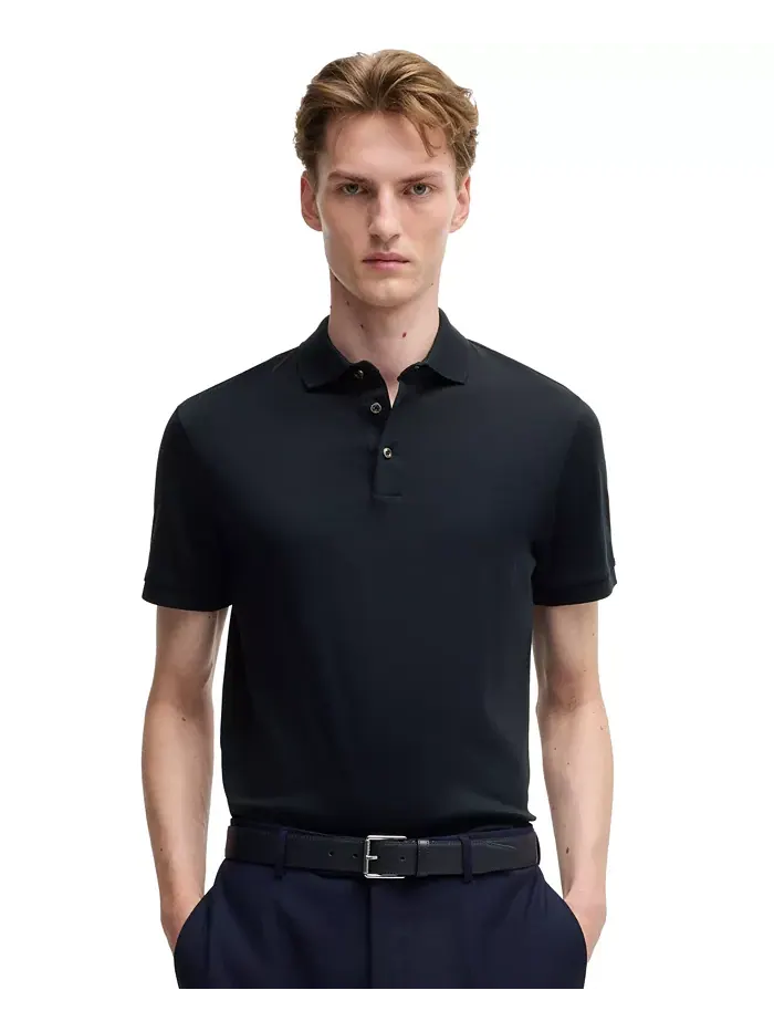 Мужская поло из мерсеризованного хлопка Regular-Fit Hugo Boss