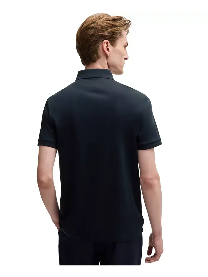 Мужская поло из мерсеризованного хлопка Regular-Fit Hugo Boss — изображение 4 из 4, синий