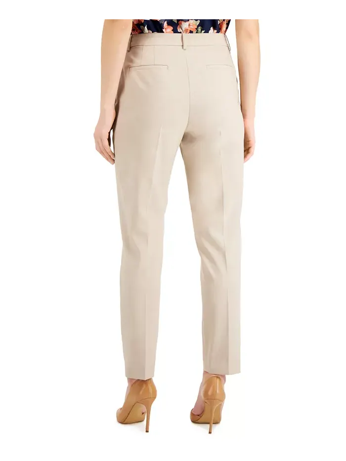 Брюки прямого кроя Shannon Suit Tahari ASL — изображение 2 из 4, бежевый