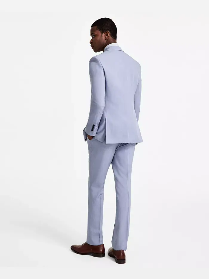 Мужской костюм Modern-Fit Nested DKNY — изображение 2 из 9, светлый синий