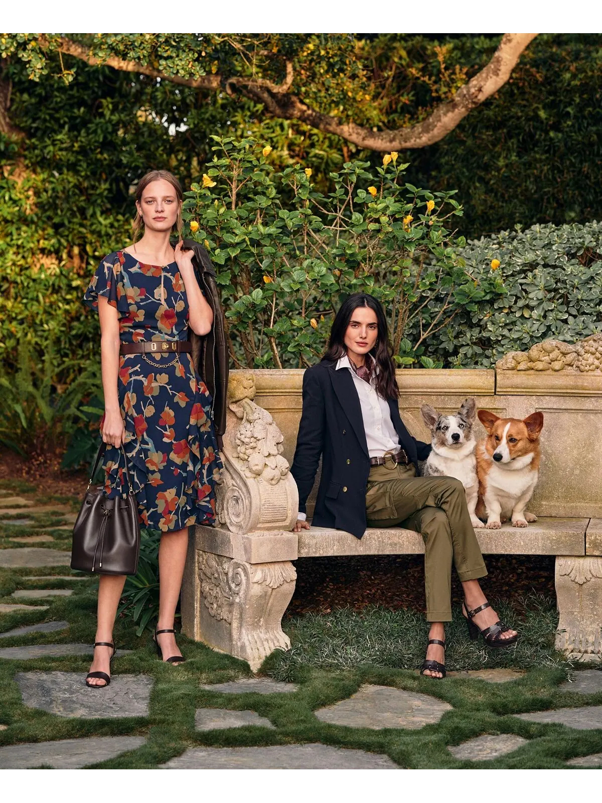 Рубашка прямого кроя без глажки, стандартная и миниатюрная Lauren Ralph Lauren — изображение 8 из 10, темно-синий