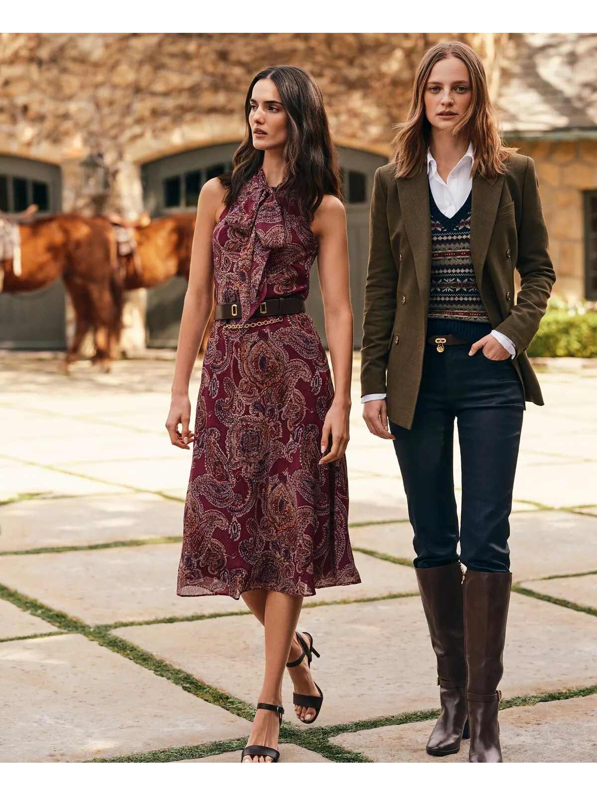 Рубашка прямого кроя без глажки, стандартная и миниатюрная Lauren Ralph Lauren — изображение 9 из 10, темно-синий