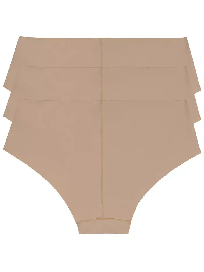 Женские трусы-хипстер Litewear Cut Anywear, 3 шт DKNY — изображение 2 из 6, коричневый/бежевый