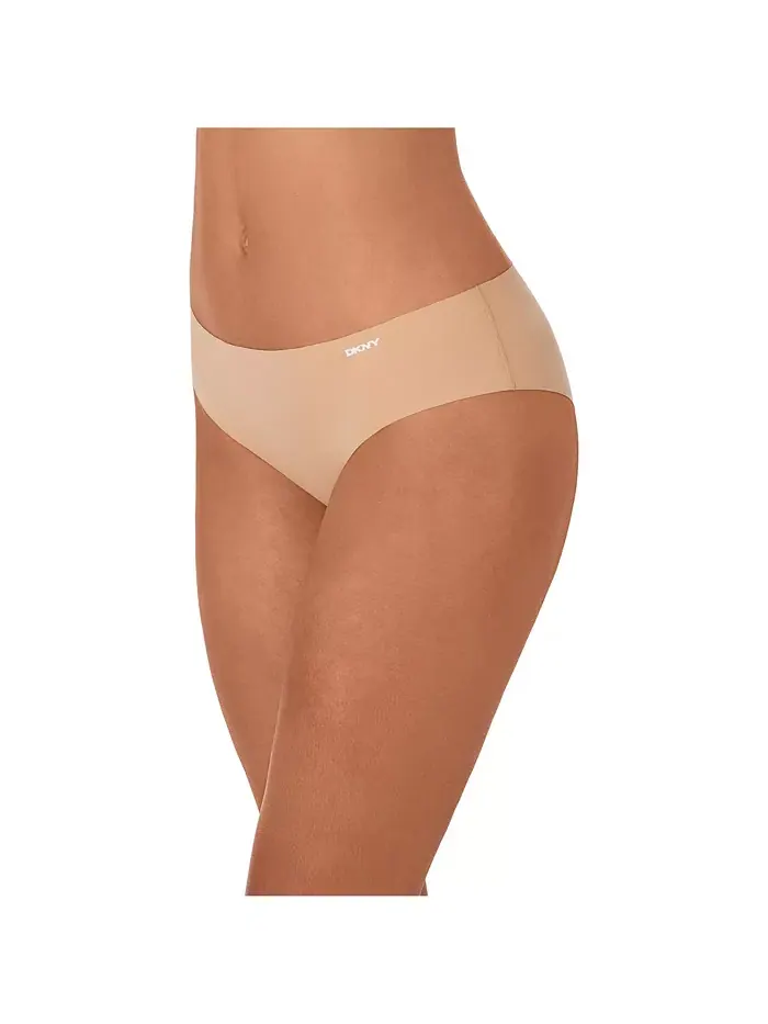 Женские трусы-хипстер Litewear Cut Anywear, 3 шт DKNY — изображение 5 из 6, коричневый/бежевый