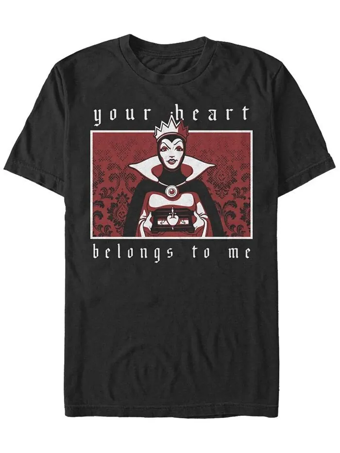 Мужская футболка с коротким рукавом и круглым вырезом Evil Queen Heart Fifth Sun — изображение 1 из 1, черный