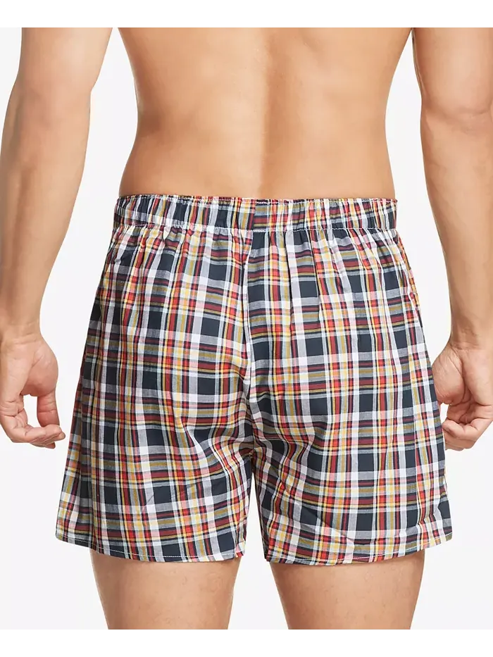 Мужские боксеры из хлопкового поплина с классическим принтом, 3 шт Tommy Hilfiger — изображение 3 из 4