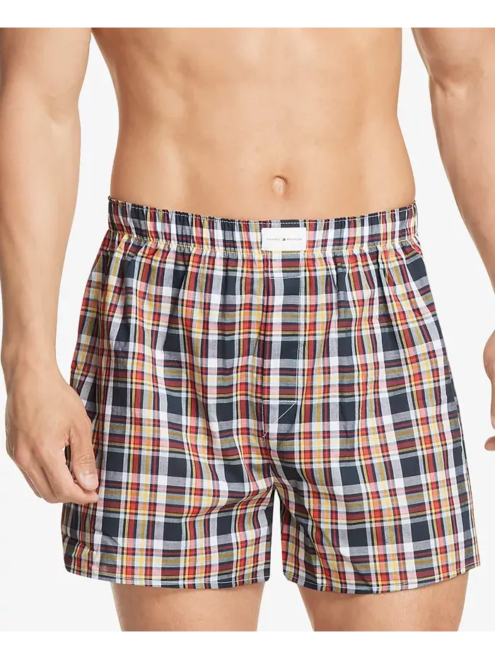 Мужские боксеры из хлопкового поплина с классическим принтом, 3 шт Tommy Hilfiger — изображение 5 из 7, якиманский синий