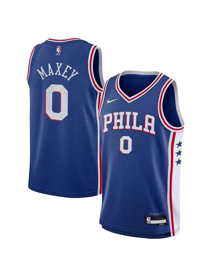 Джерси Big Boys Tyrese Maxey Royal Philadelphia 76ers Swingman — Icon Edition Nike — изображение 1 из 3, королевский