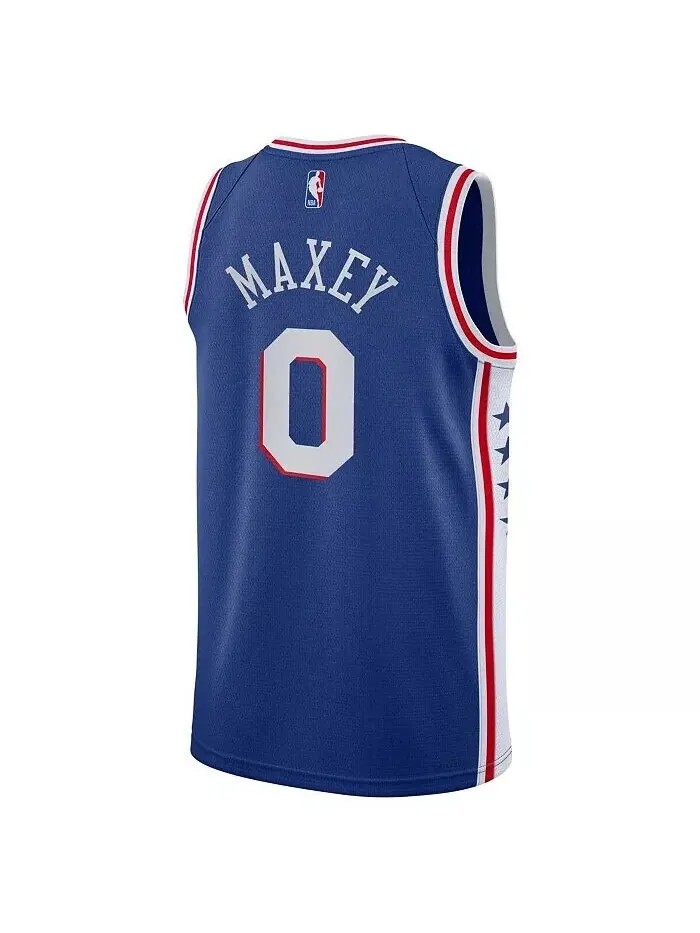Джерси Big Boys Tyrese Maxey Royal Philadelphia 76ers Swingman — Icon Edition Nike — изображение 2 из 3, королевский