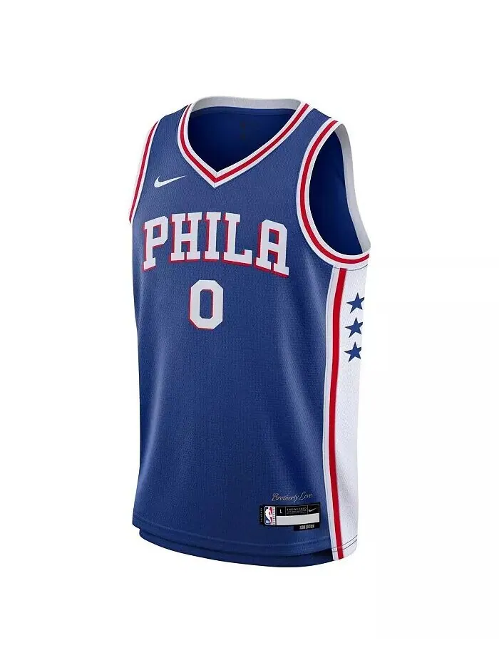 Джерси Big Boys Tyrese Maxey Royal Philadelphia 76ers Swingman — Icon Edition Nike — изображение 3 из 3, королевский