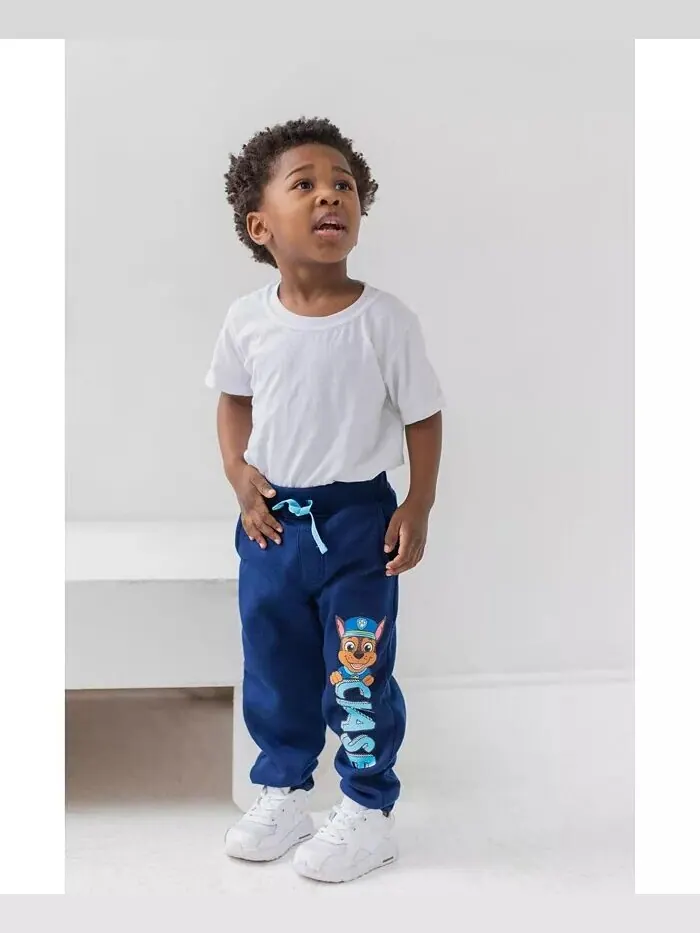 Комплект из 3 флисовых штанов для мальчиков до 2 лет (от 7 до 8 лет) Paw Patrol — изображение 6 из 6, синий/серый/красный
