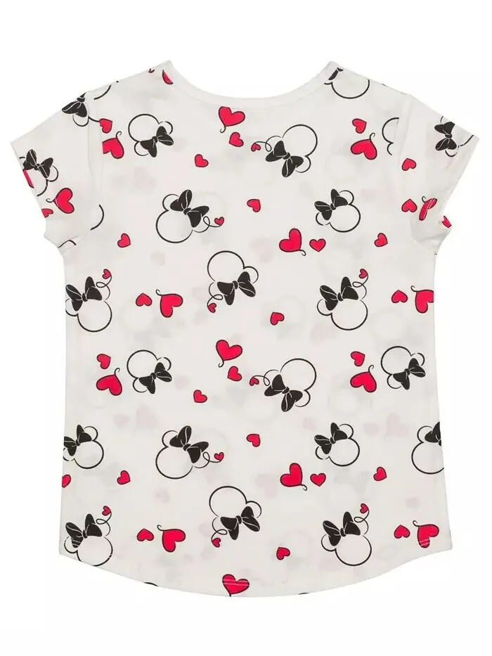 Футболка с короткими рукавами и платье Minnie Hearts для девочек, комплект из 2 предметов Disney — изображение 3 из 8