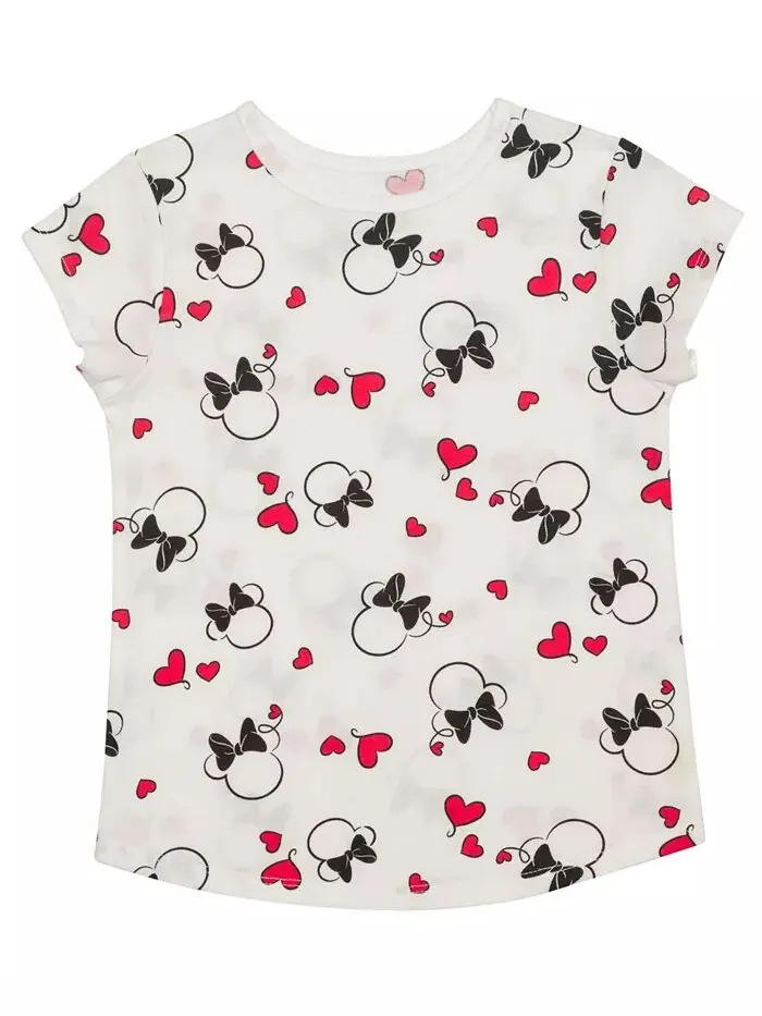 Футболка с короткими рукавами и платье Minnie Hearts для девочек, комплект из 2 предметов Disney — изображение 8 из 8