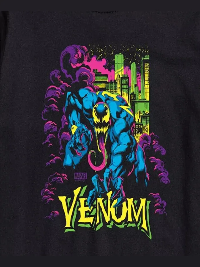 Мужская футболка Venom с коротким рукавом AIRWAVES — изображение 3 из 3, черный