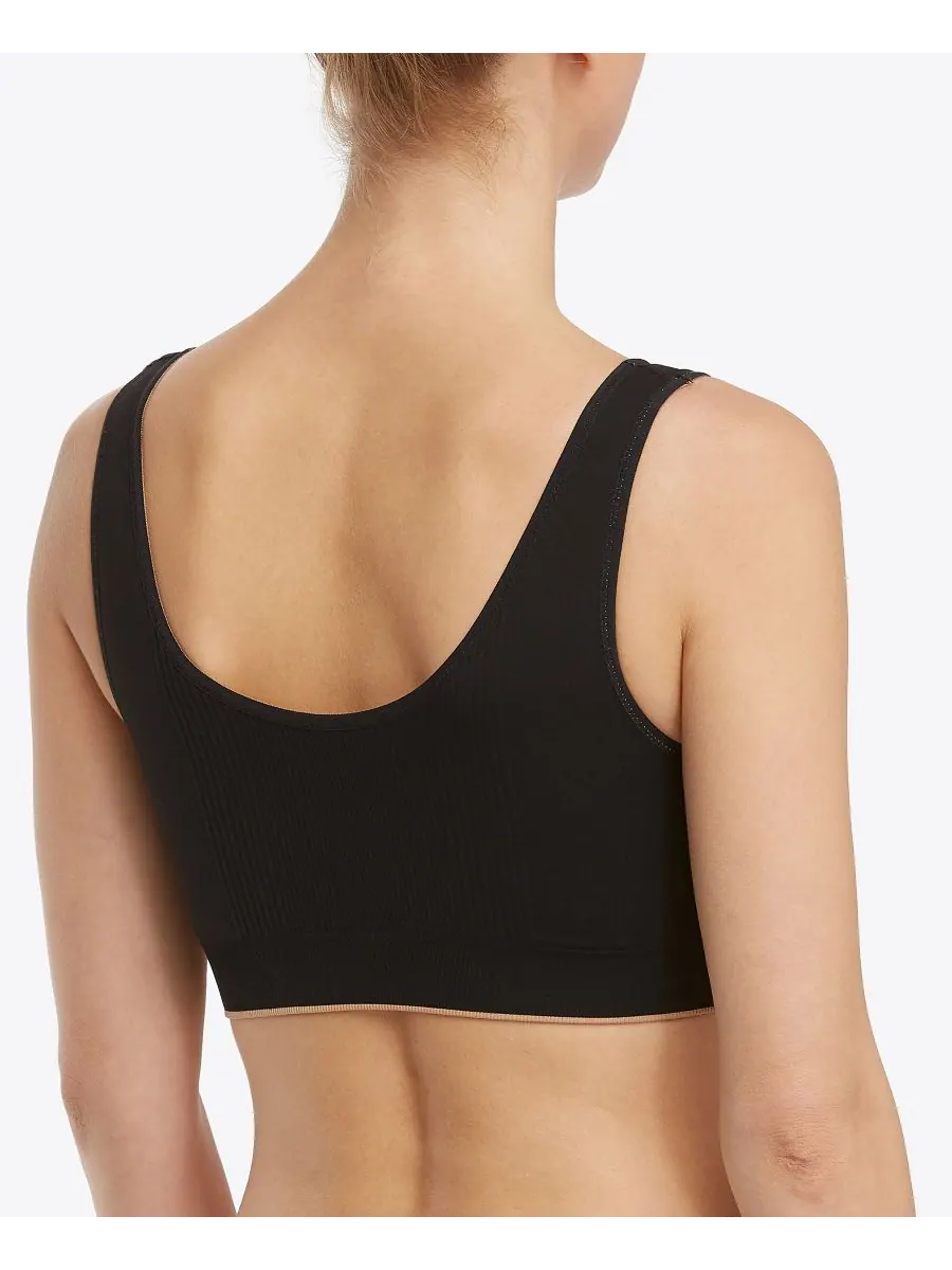 Женский эластичный ребристый бюстгальтер 30021R SPANX — изображение 3 из 3, черный