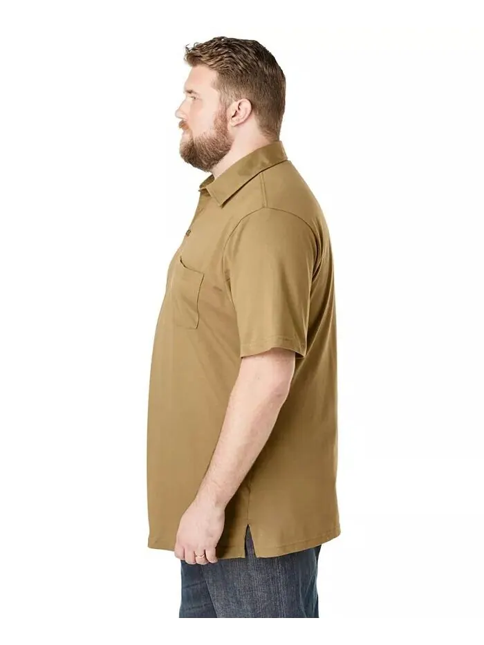 Рубашка-поло из джерси Big & Tall Heavyweight KingSize — изображение 3 из 3, сталь