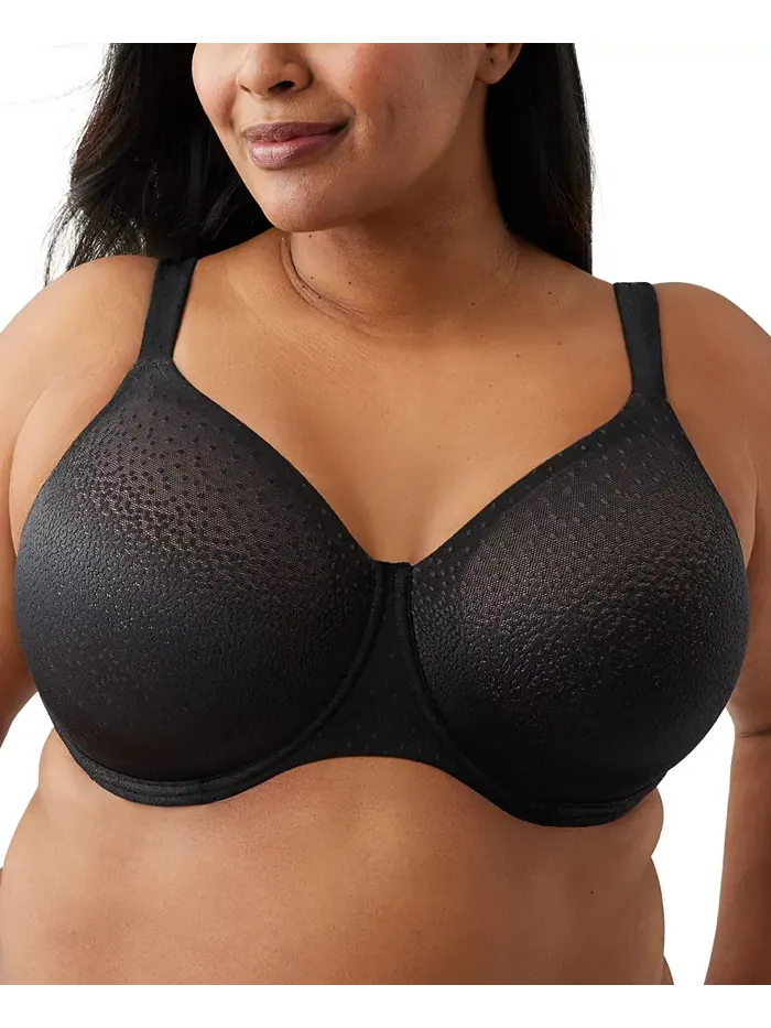 Бюстгальтер с косточками Plus Size Back Appeal, чашки H-K, модель 855403 Wacoal — изображение 1 из 3, черный