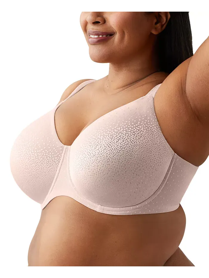 Бюстгальтер с косточками Plus Size Back Appeal, чашки H-K, модель 855403 Wacoal — изображение 2 из 3, розовый